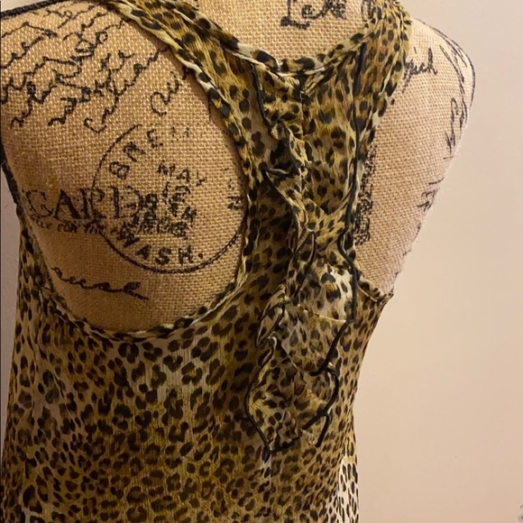 Leopard Sheer Tank - Picture 5 of 6